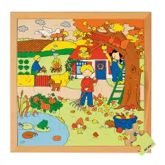 Puzzle delle Stagioni – Autunno | Puzzle Educativo per Bambini in Legno