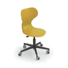 Sedia Mia Lift Regolabile Gialla Misura 4-5-6 – Sedia Ergonomica con Ruote per Scuole