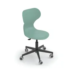 Sedia Mia Lift Regolabile Verde Salvia Misura 4-5-6 – Sedia Ergonomica con Ruote per Scuole