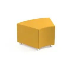 Pouff Angolare Giallo H 45 cm – Seduta Modulare per Scuole