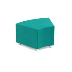 Pouff Angolare Verdeacqua H 45 cm – Seduta Modulare per Scuole
