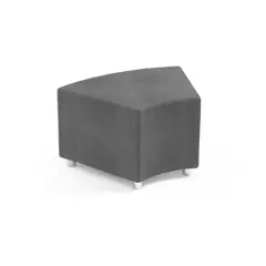 Pouff Angolare Grigio H 45 cm – Seduta Modulare per Scuole