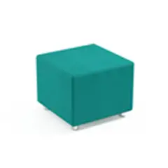 Pouff Quadrato H 45 Cm Verde Acqua Per Ambienti Scolastici Innovativi