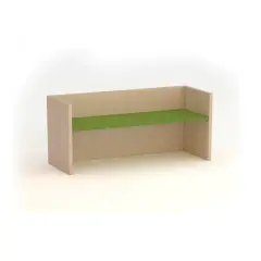 Panca Pluriuso Nido e Infanzia Kubò Betulla - Seduta Verde Kiwi | Conforme CAM