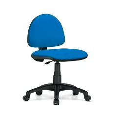 Poltrona Operativa Web Schienale Basso – Tessuto Azzurro | Conforme CAM