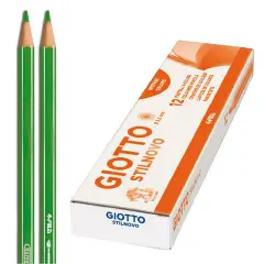 Pastelli a Matita Giotto Stilnovo – 12 Pezzi • Verde