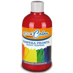 Colore a Tempera Giodicolor Rosso 500 ml – Tempera Pronta Superlavabile