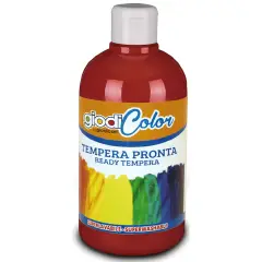 Colore a Tempera Giodicolor Rosso Carminio 500 ml – Tempera Pronta Superlavabile
