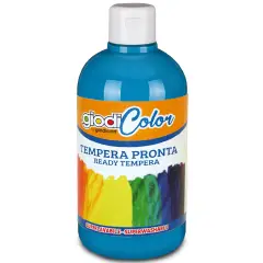 Colore a Tempera Giodicolor Ciano 500 ml – Tempera Pronta Superlavabile