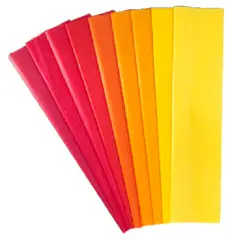 Carta Velina Assortimento Tinte Calde - 50x70 cm - Confezione 20 Fogli
