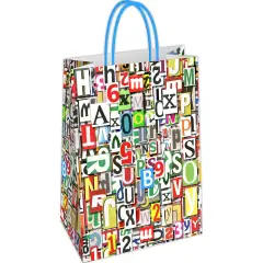 Busta in Carta Memphis 21 × 8 × 26 cm – Sacchetto Colorato per Regali