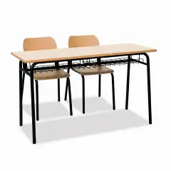 Banco Biposto 900 H 64 cm - Sottopiano in Griglia – Scuola Primaria - CAM
