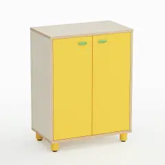 Mobile Scuola Infanzia Easy Line con Ante Altezza cm. 85 Giallo - Conforme CAM