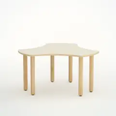 Tavolo Onda Esatondo Magnolia H 58 cm – Misura 3, 113 x 120 cm