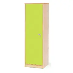 Mobile Scuola Infanzia Forma a Colonna con Anta Sinistra Verde – 50 x 41 x 174 cm