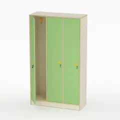 Mobile Scuola Spogliatoio Insegnante Forma Ante Verde - Conforme CAM