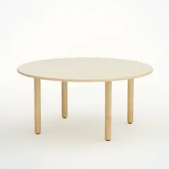 Tavolo Onda Circolare Magnolia Misura 2 – Altezza 52 cm e Ø 130 cm – Conforme CAM