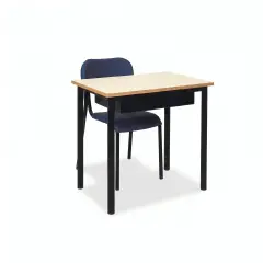 Banco Monoposto 600 H 64 cm - Sottopiano in Lamiera – Scuola Primaria - CAM