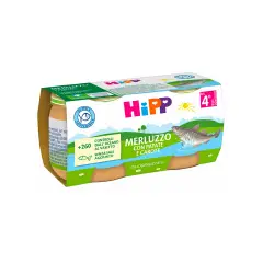 HIPP Omogeneizzato di Pesce con Merluzzo, Patate e Carote - 80g x 4