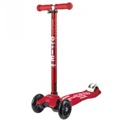 Monopattino Maxi Micro Deluxe Rosso | Per Bambini 5-12 Anni