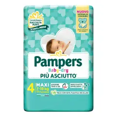 Pannolini Pampers Baby Dry Flash - Taglia 4 (7-18 Kg) - 17 Pezzi BabyDry