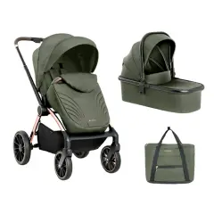 Passeggino 2in1 Con Navicella Kara Army Green