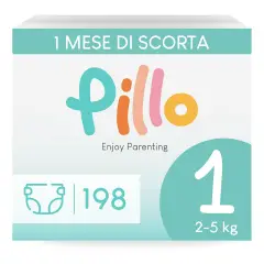 Pannolini Pillo Enjoy Taglia 1 Newborn (3-5 kg) - Confezione da 33 Pezzi