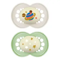 Succhietto Original Start Silicone Circular PP 2 Pezzi, 0-2 Mesi Bambino