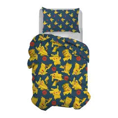 Parure Copripiumino Pokémon 1 Piazza per Letto Singolo - HERMET