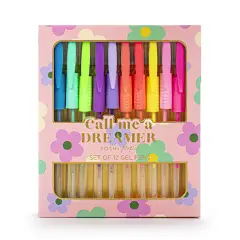 Tri-coastal Design Set di 12 Penne Gel Pastello Call Me a Dreamer