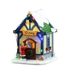 Lemax Vixen’s Den 54532 – Rifugio Natalizio Luminoso di Vixen Santa’s Wonderland