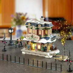 Holly Jolly Junction Set Lemax 2025 – Stazione Natalizia Illuminata