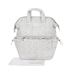 Zaino Little Bloom Fiori Grigio Pasito a Pasito