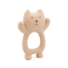 Bamboom Gatto in Gomma Naturale per Dentizione Warm Pink