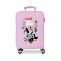 Trolley ABS 55 cm 4 ruote Minnie And Figaro Lilla Disney