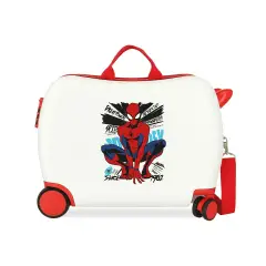 Valigia ABS 50 cm 4 ruote Spider-Man Amazing Bianco-Rosso Marvel